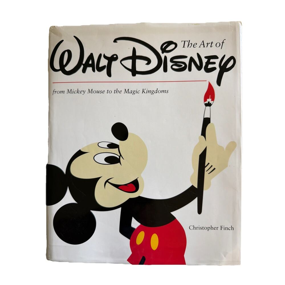 The Art of Walt Disney Book Christopher Finch Abrams Japan 1995 First Edition